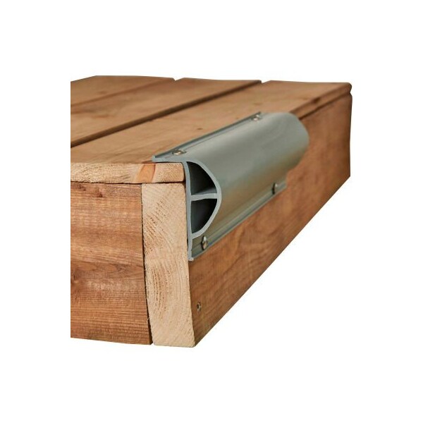 Dock Edge Heavy "P" Profile, 24 ft. (3x8' lengths), Grey - DE1202F